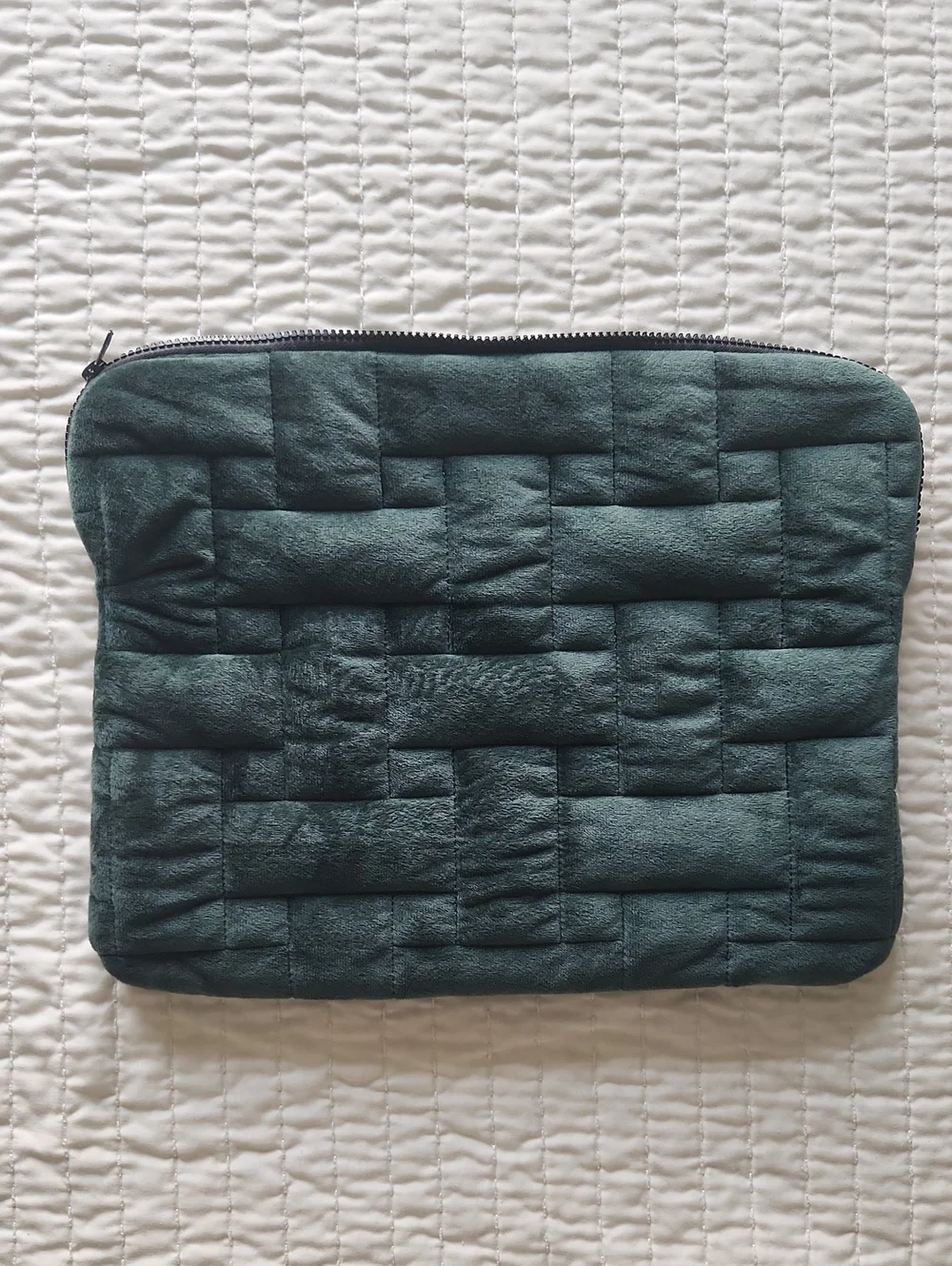 Velvet Quilted Tech Sleeve Pouch